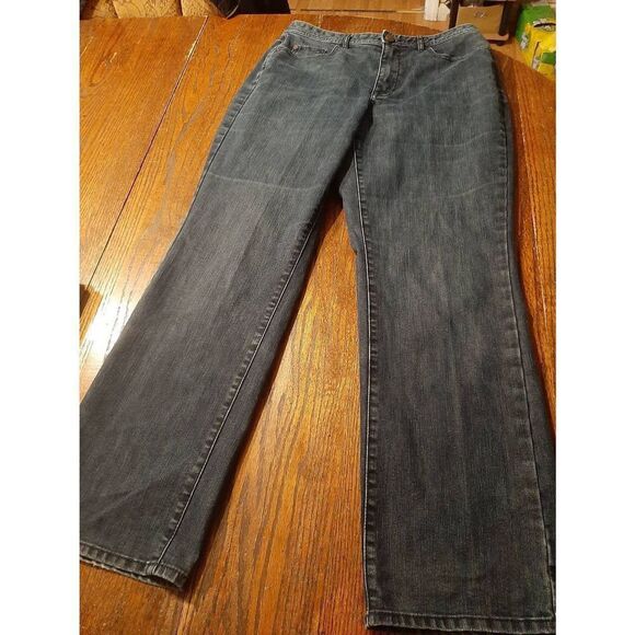 Size 12 Cold Water Creek High Waist Blue Denim Blue Jeans Waist Altered Waist 30 - Picture 1 of 6